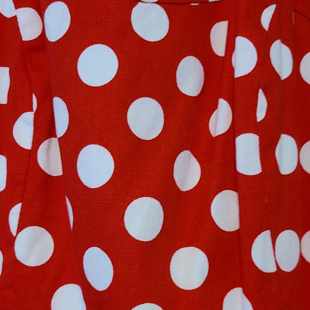 Polka Dot Dress Red Size M - Picture 2 of 9